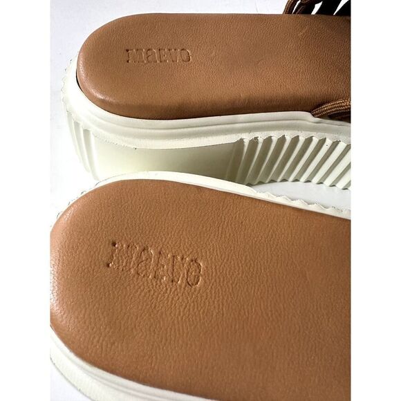 ANTHROPOLOGIE MAEVE Women's Crochet Platform Slides Brown Size 39/8 - Picture 2 of 14